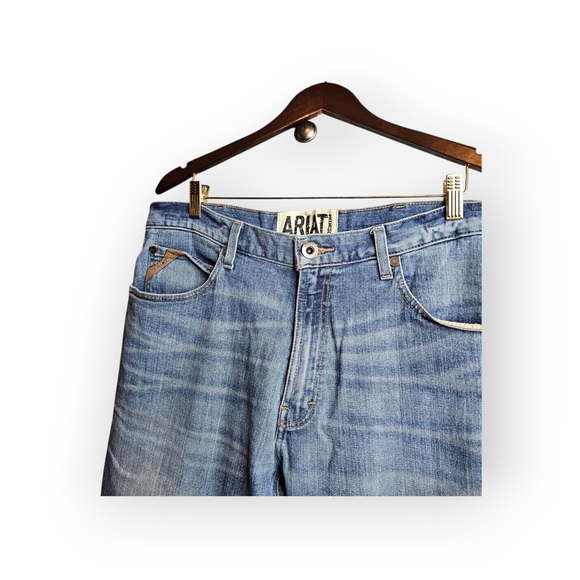 Ariat M4 Relaxed Bootcut Low Rise Blue Jeans - Picture 3 of 7